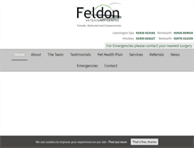 Tablet Screenshot of feldonvets.co.uk